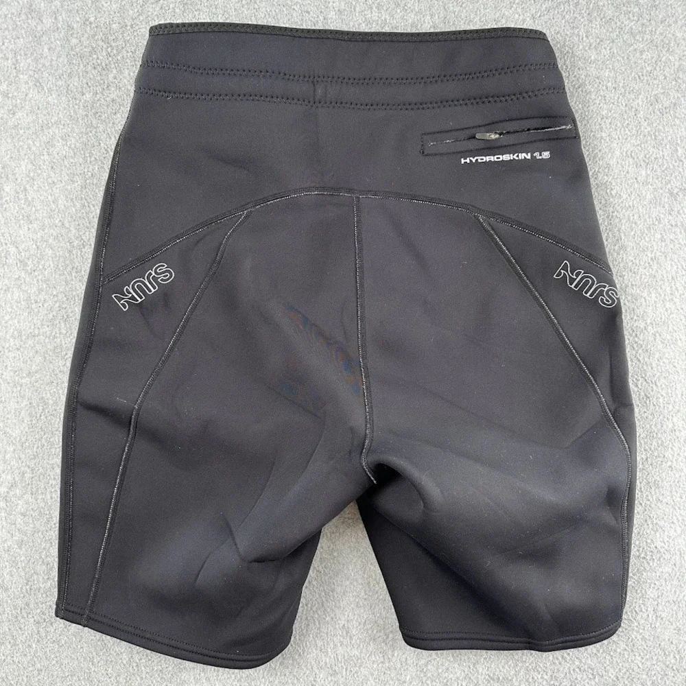 NRS Mens HydroSkin 1.5 Neoprene Wetsuit Shorts Black 2XL 15043.01 Kayak Surf - Picture 2 of 12